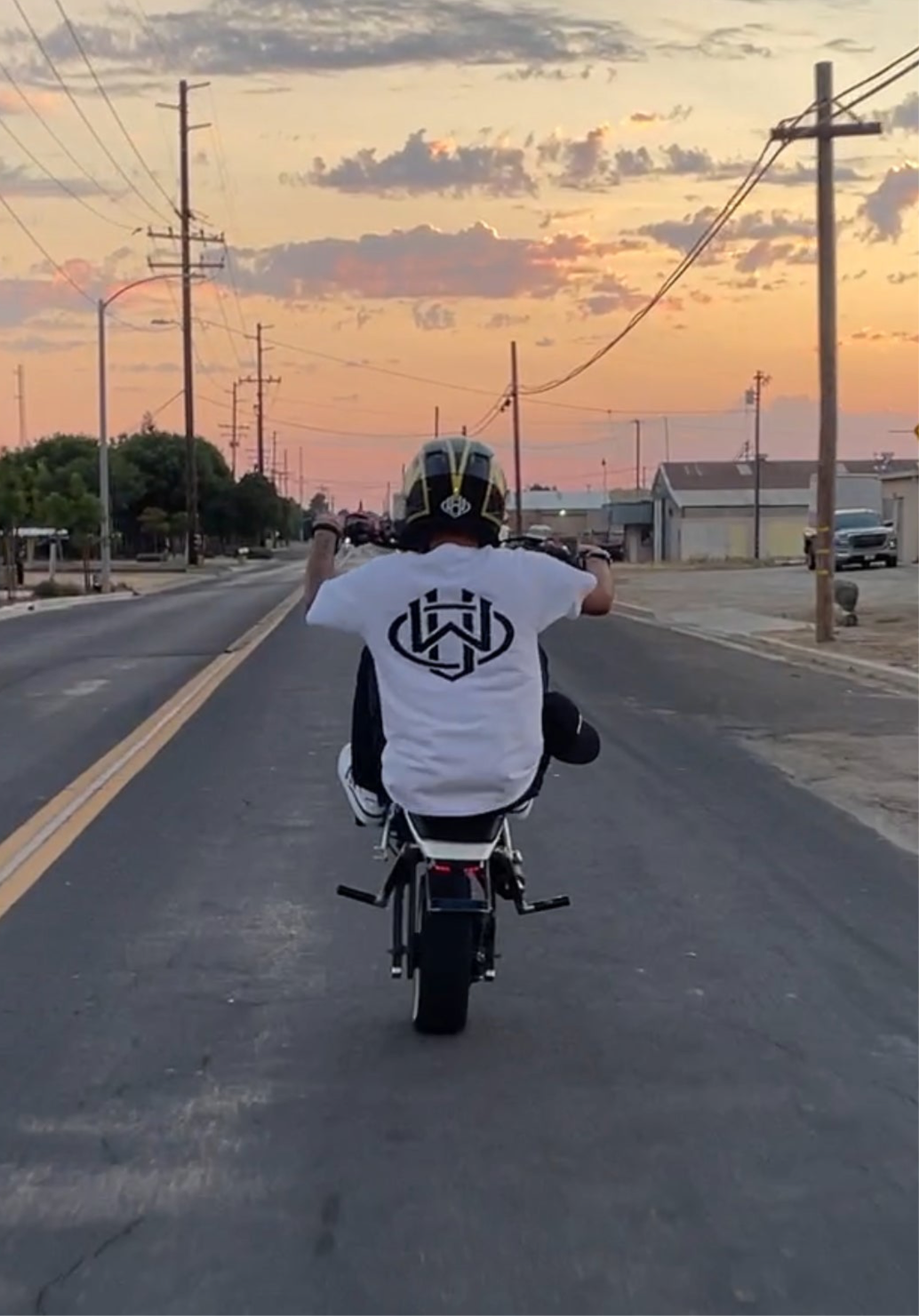 White Logo Tee